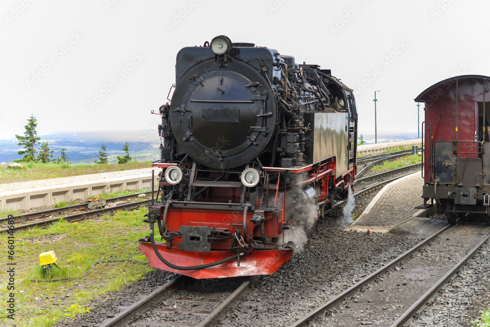 Naklejka premium Steam locomotive
