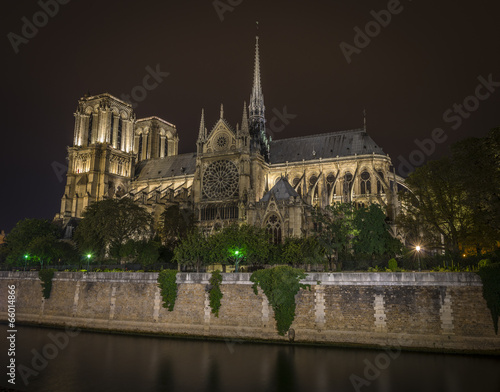 Notre-Dame at night