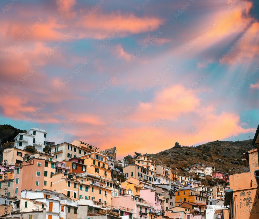 Pictoresque town of Cinque Terre, Italy