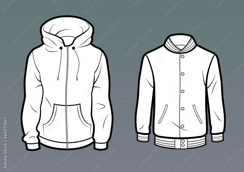 Template baseball jersey over hoodie vector illustration flat sketch design  outline 5149252 Vector Art at Vecteezy