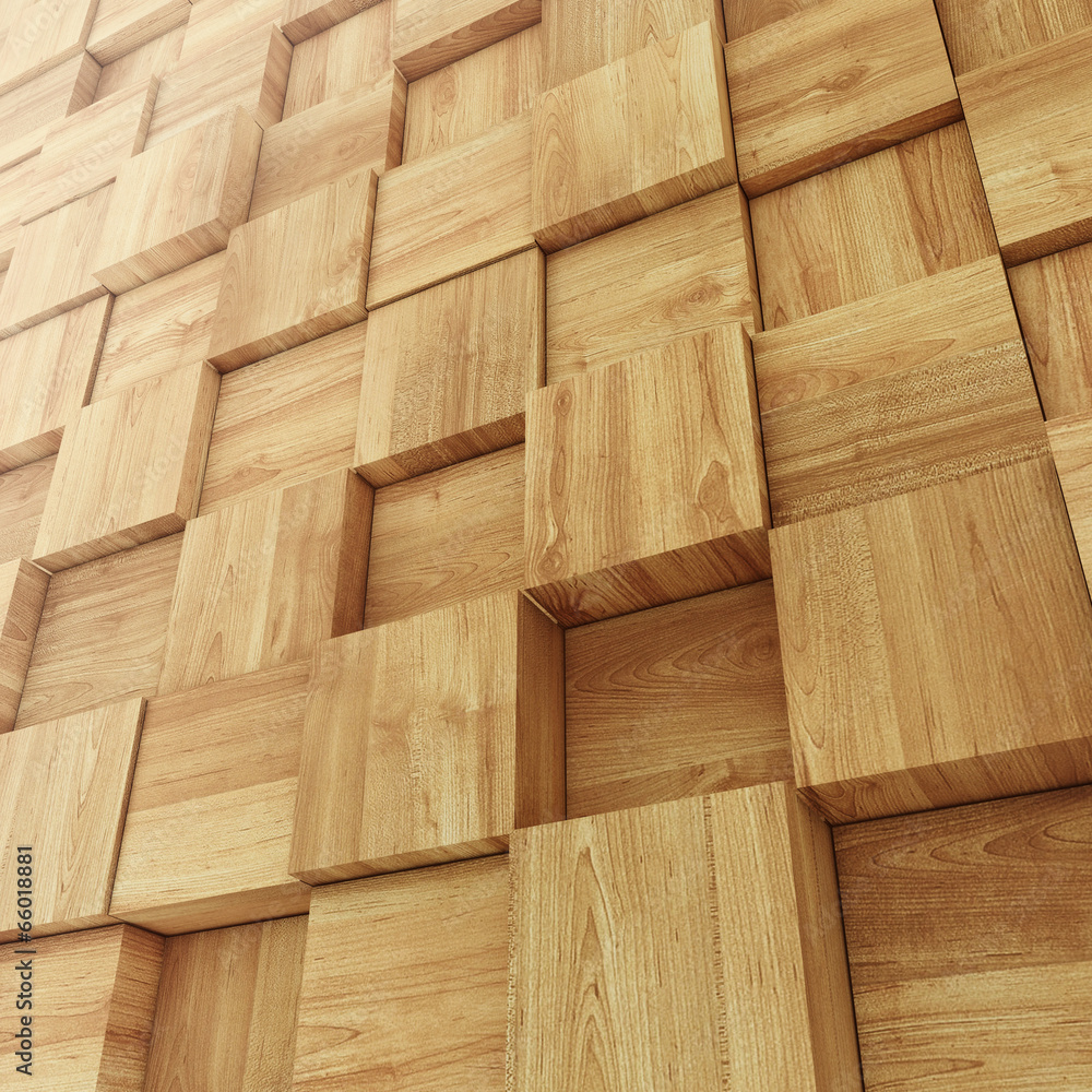 Abstract Wooden Cube background Abstract Wooden Cube background