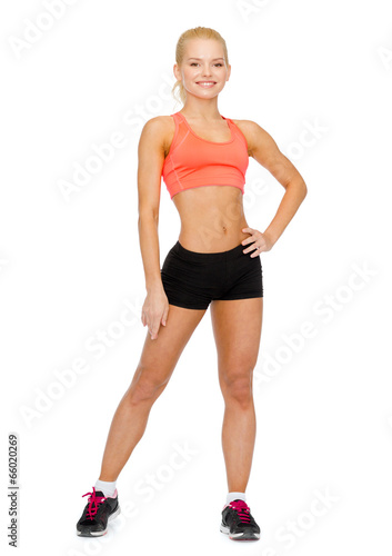 beautiful athletic woman in sportswear