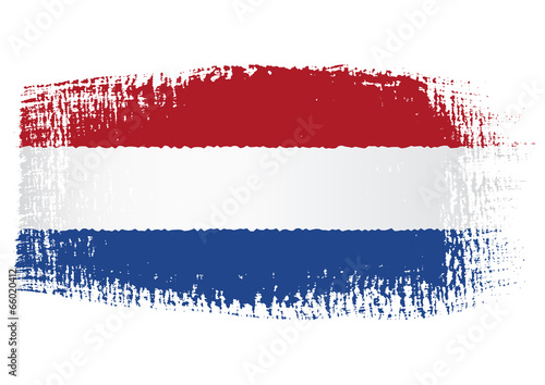 brushstroke flag Netherlands