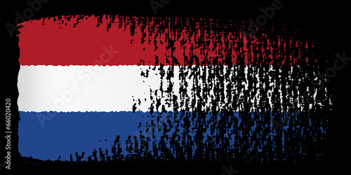 brushstroke flag Netherlands