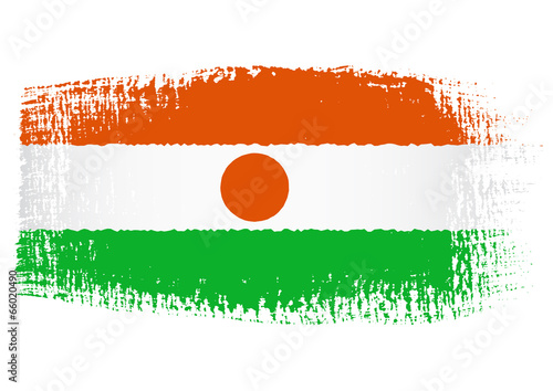 brushstroke flag Niger