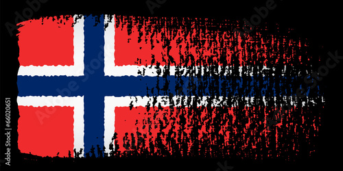 brushstroke flag Norway