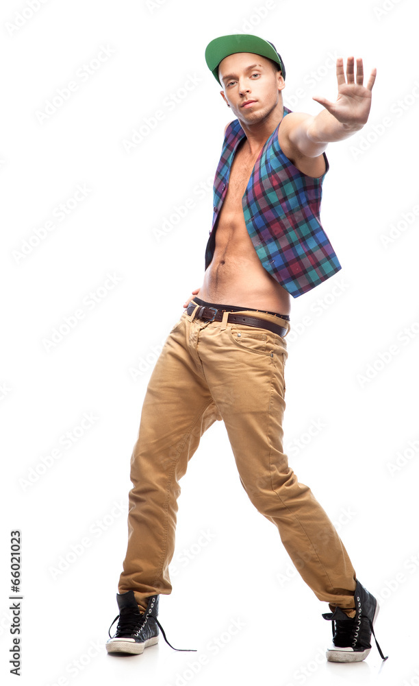 male hip-hop dancer
