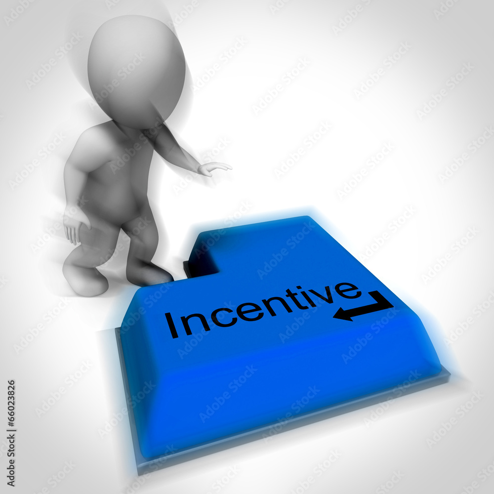 Incentive Keyboard Shows Reward Premium Or Bonus Incentive Keyboard Shows Reward Premium Or Bonus