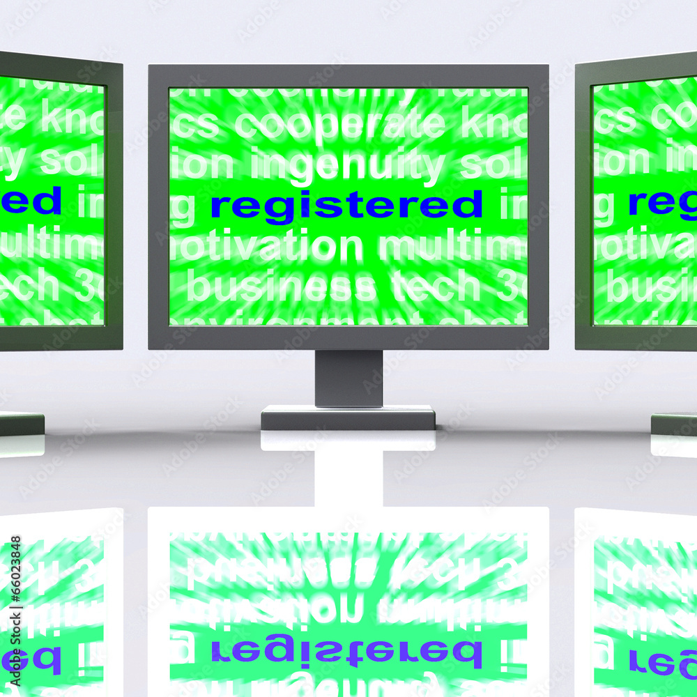 Registered Monitors Means Signed Up Or Patented Registered Monitors Means Signed Up Or Patented