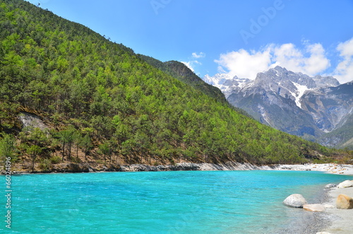 Green Lake of Alpine Mountain © karinkamon