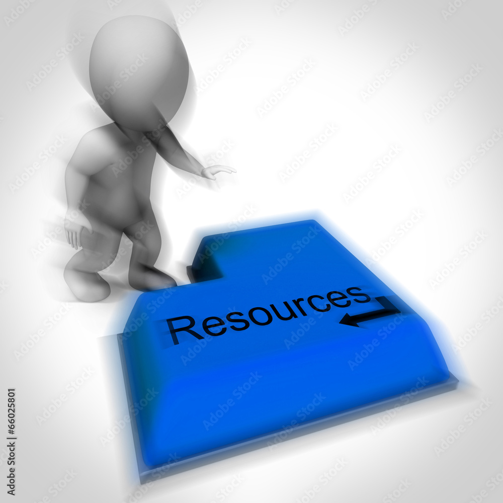 Resources Keyboard Shows Funds And Capital Available Resources Keyboard Shows Funds And Capital Available