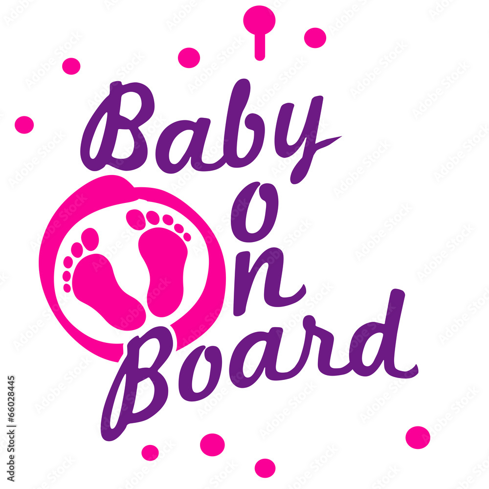 Baby On Board Girl Graffiti