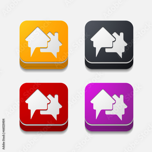 square button: house