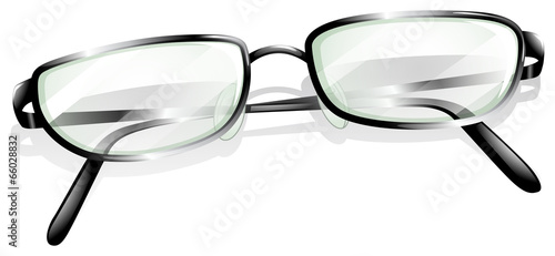 A topview of an eyeglass