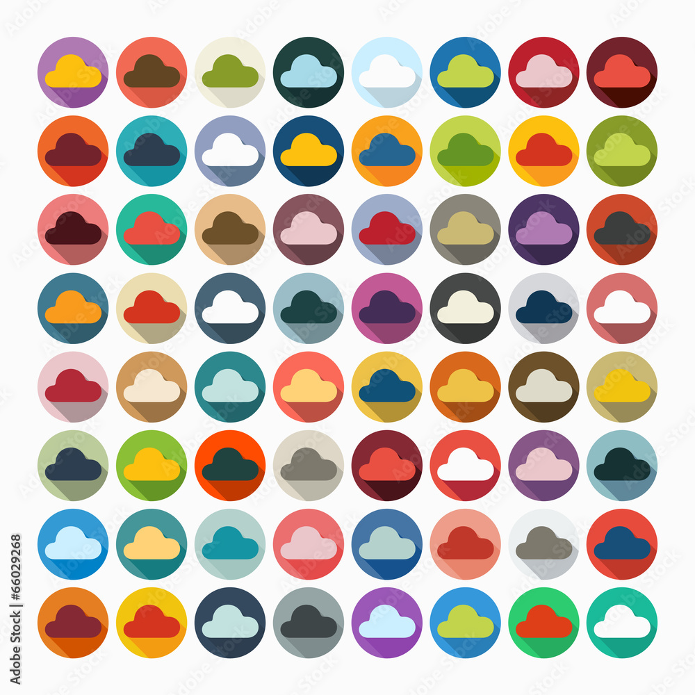 Flat design: cloud Flat design: cloud