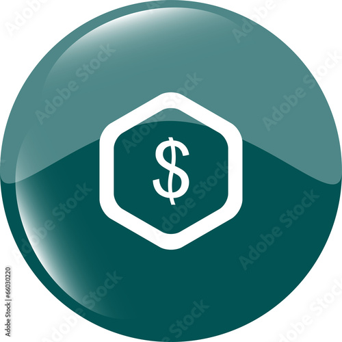 web icon cloud with dollars money sign