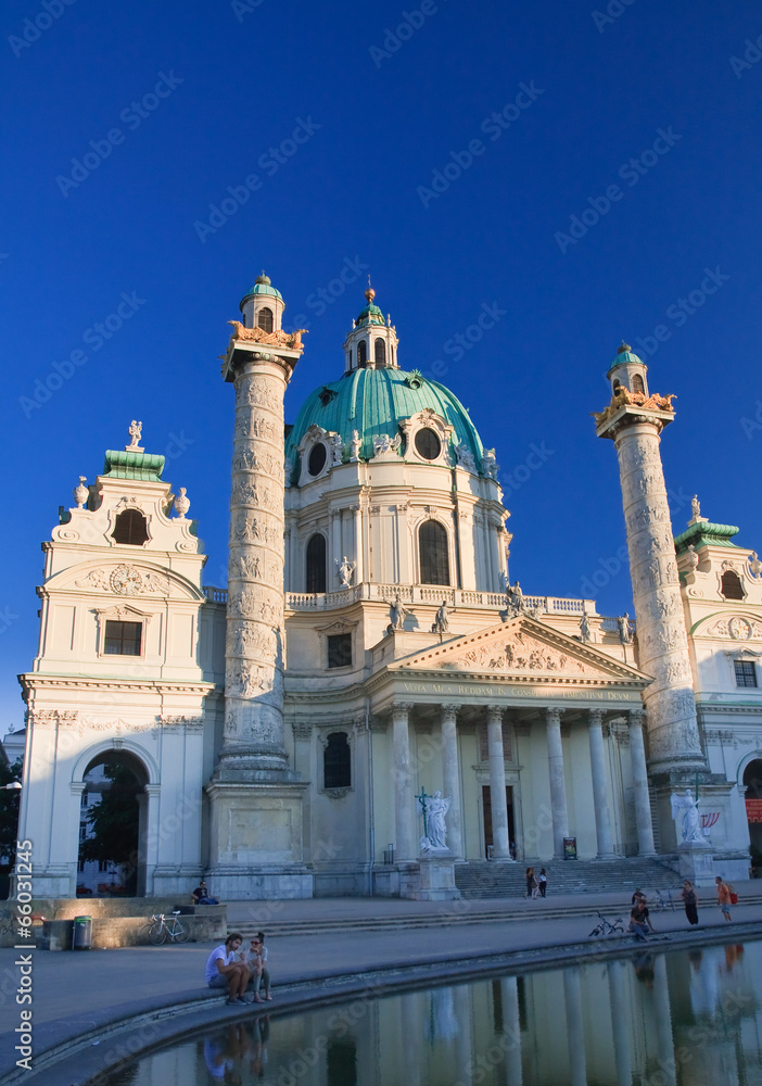 Karlskirche (St. Charles Church). Vienna, Austria