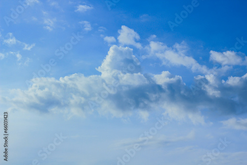       Blue sky with cloud