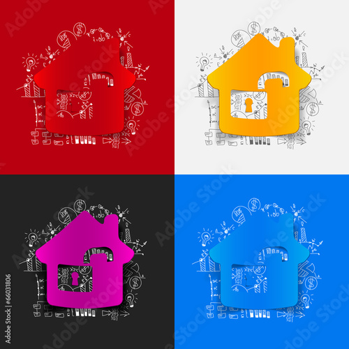 Drawing business formulas: house