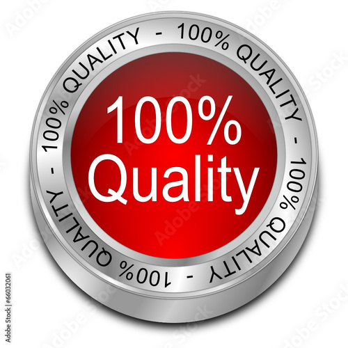 100% Quality Button