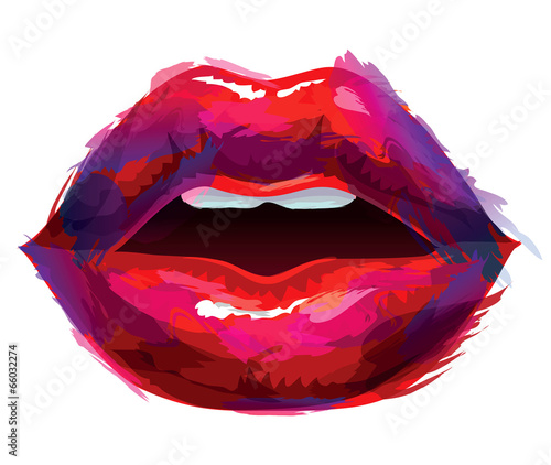 Canvas-taulu Sexy lips