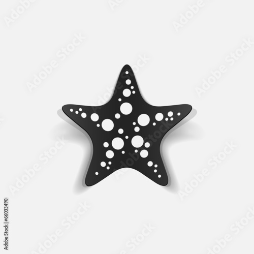 realistic design element: starfish