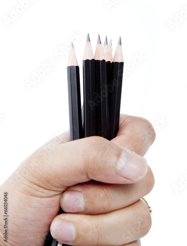 pencils in hand