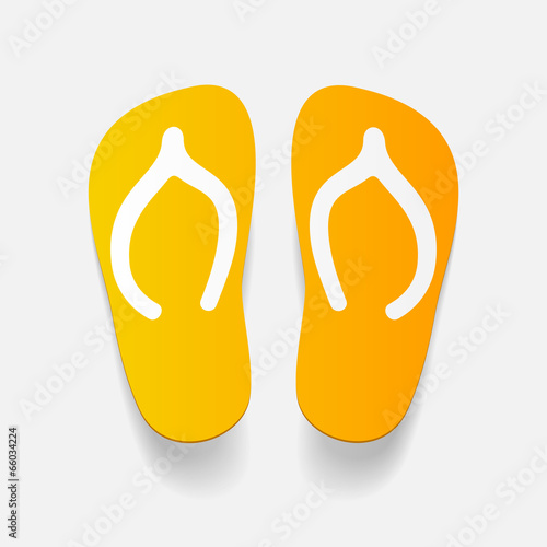 realistic design element: slippers