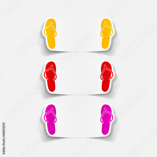 realistic design element: slippers