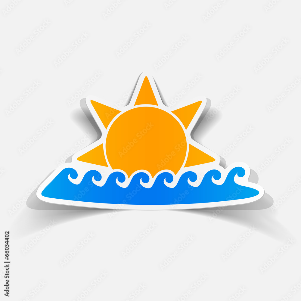 realistic design element: wave realistic design element: wave