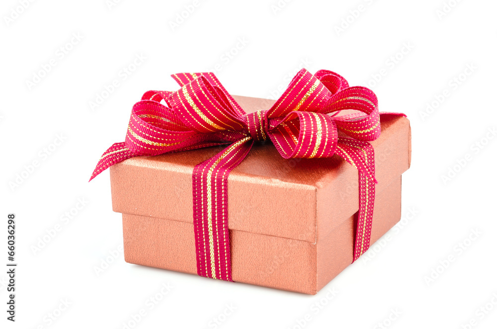 Obraz premium Gift box isolated white background