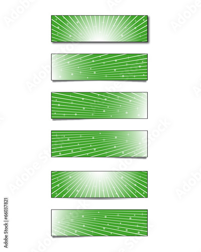 Green-striped banner