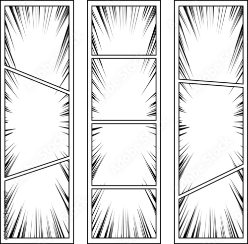 コミック　集中線