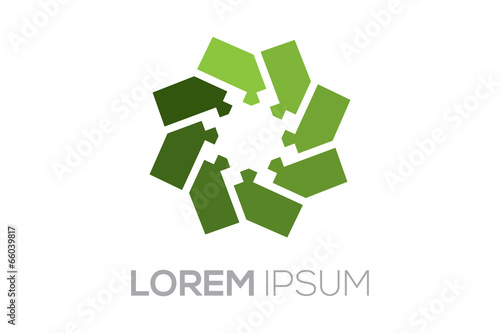 Vector Logo Çiçek ve İnsanlar