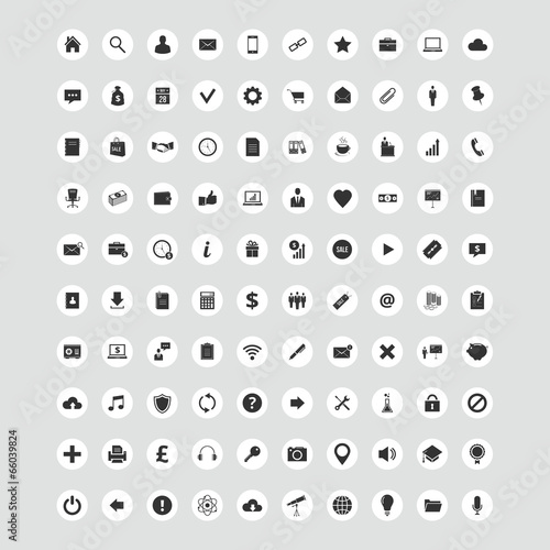 100 Universal Vector Icons for Web and Mobile