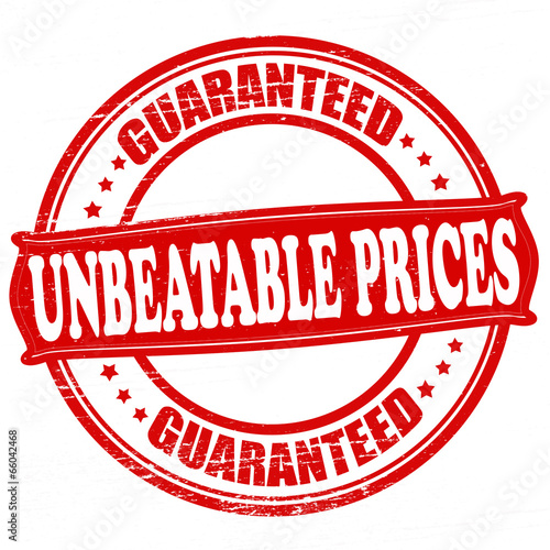 Unbeatable prices