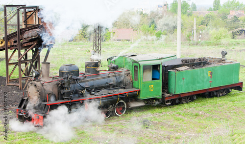 steam locomotive, Kostolac, Serbia