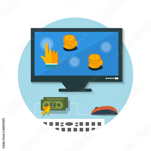 Pay per click internet advertising model
