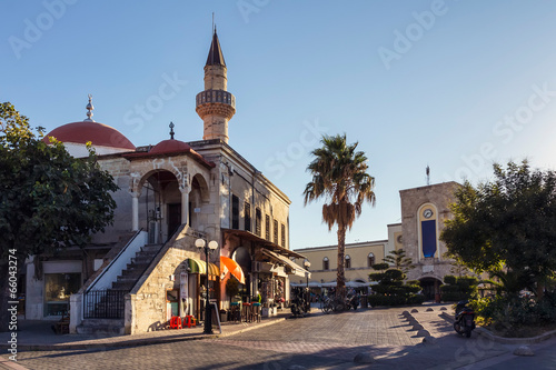 Ottoman mosque in Kos island central square, Greece
