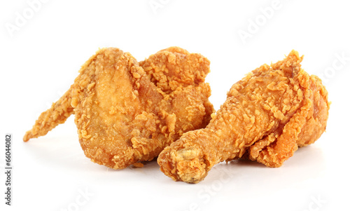 fried chicken drumsticks and wing