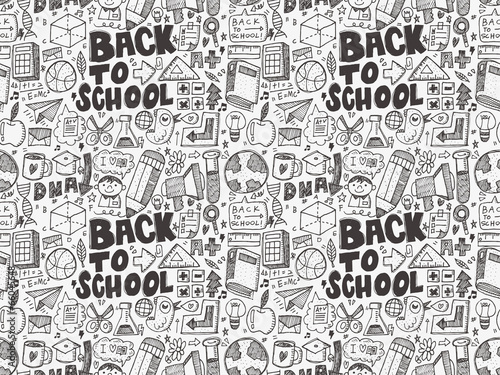 seamless school pattern