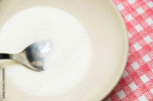Sugar on a spoon