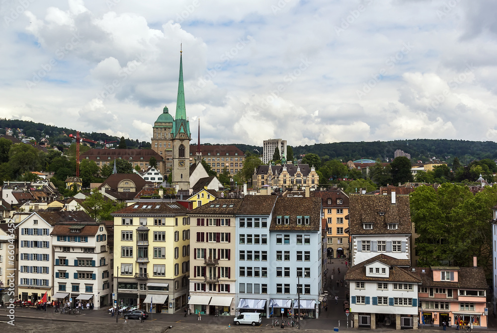 Naklejka premium view of Zurich