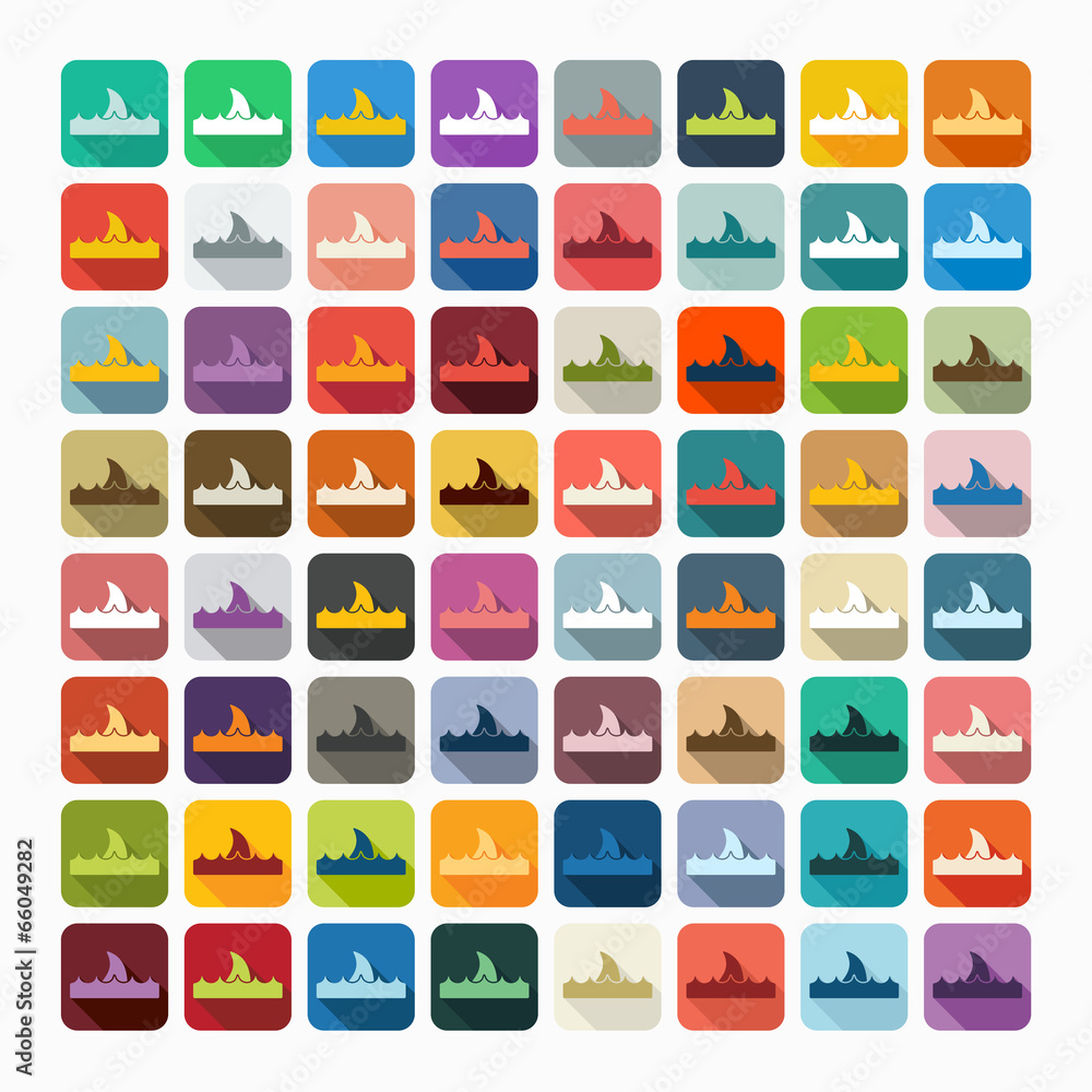 Flat design: wave Flat design: wave