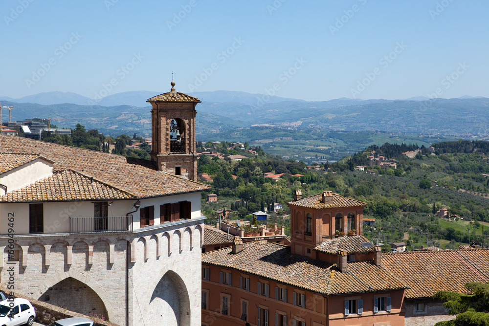 Italy. Panorama Perugia.