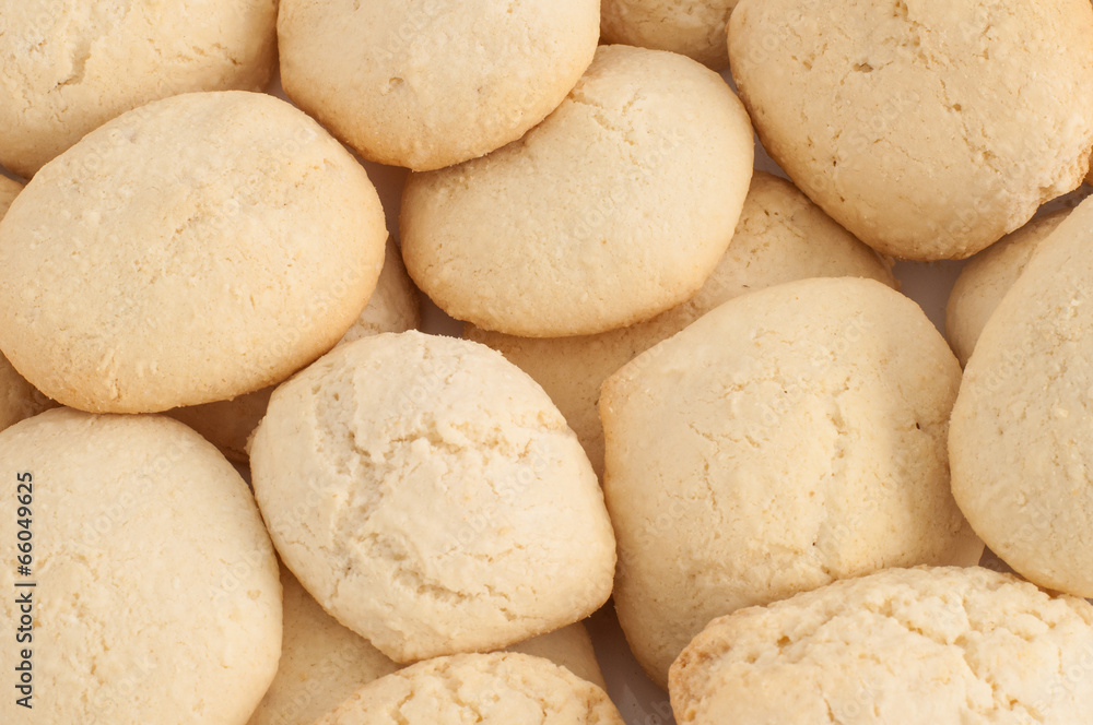 Fototapeta premium Coconut cookies on the table close-up