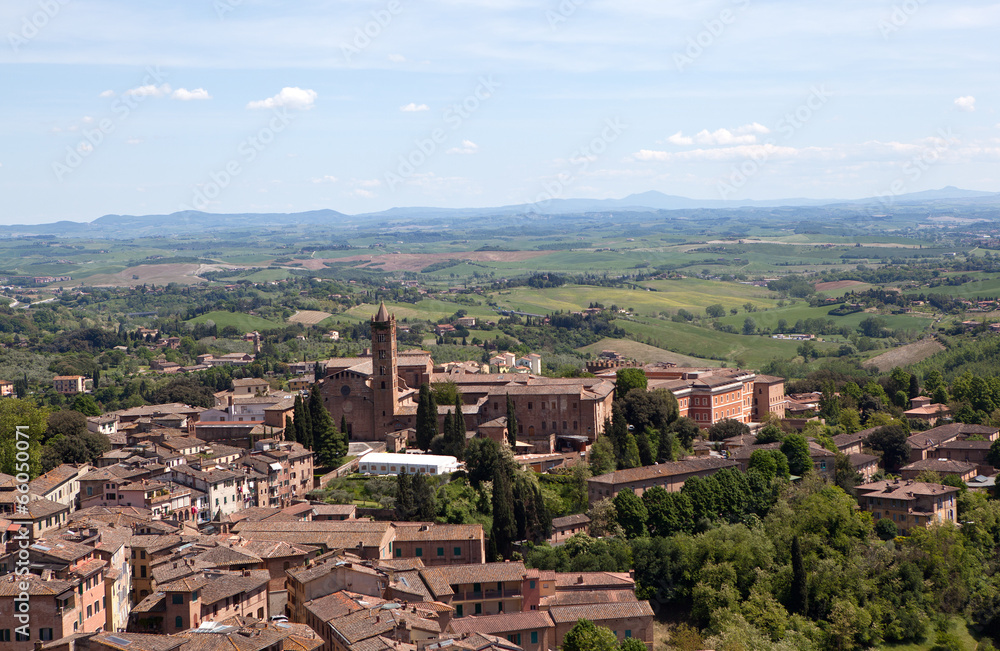 Italy. Panorama of Siena.