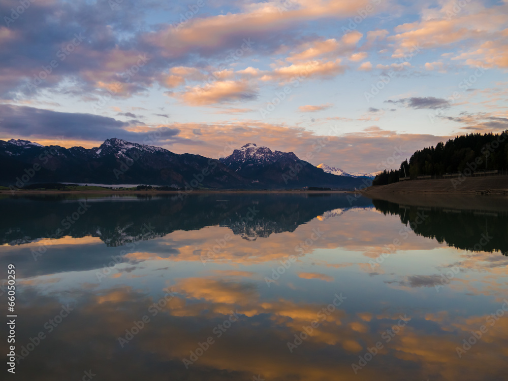 Morgendämmerung am Forggensee Morgendämmerung am Forggensee
