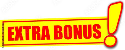 étiquette extra bonus