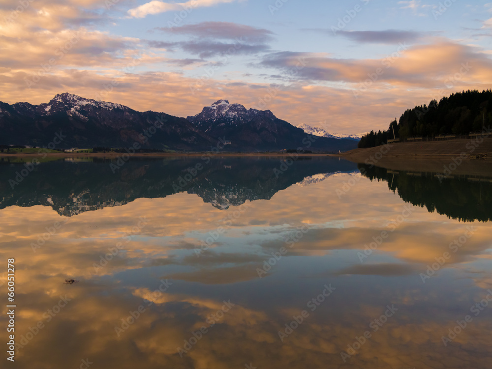 Morgendämmerung am Forggensee Morgendämmerung am Forggensee